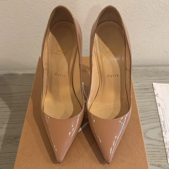 Christian Louboutin So Kate 120 Patent Nude: size 37.5 - Picture 3 of 11